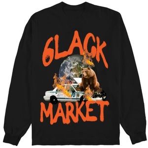 6lack Market F the Police Large Merch Shirt